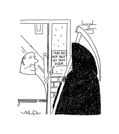 'We do not buy at this door.'