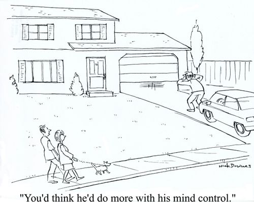 'You'd thin he'd do more with his mind control.'