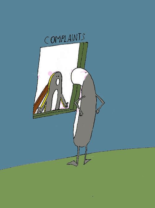 Visiting the complaints department.