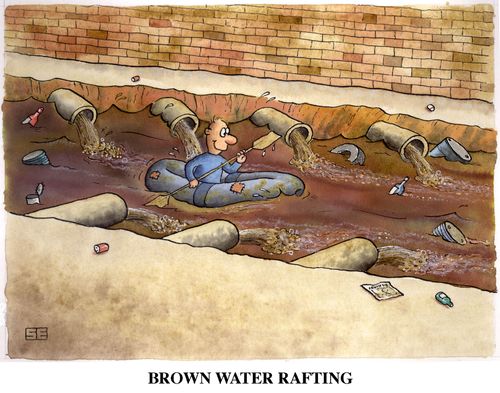 Brown Water Rafting.