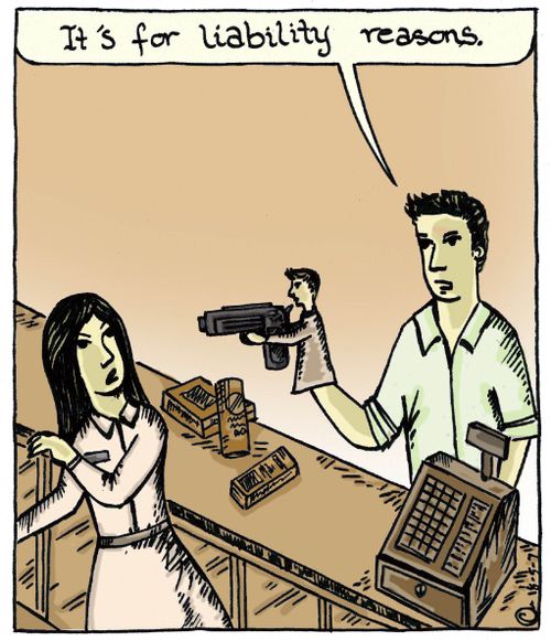 'It's for liability reasons.'  