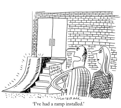 'I've had a ramp installed.'
