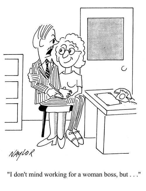'I don't mind working for a woman boss, but...'