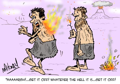 'AAAARGH!...Get it off! Whatever the hell it is...Get it off!'
