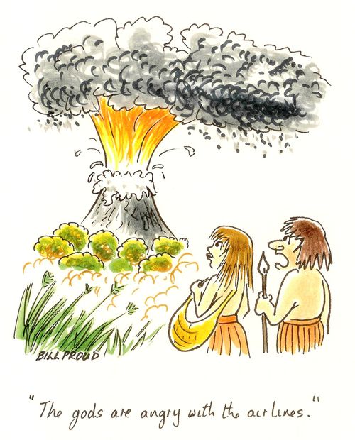 'The gods are angry with the airlines.'