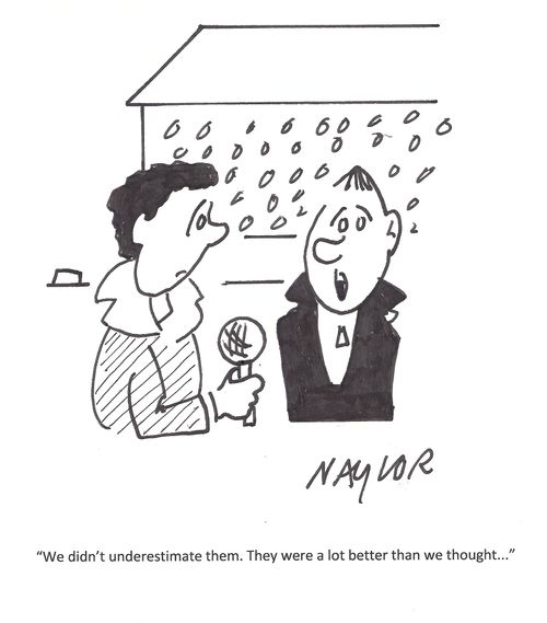 'We didn't underestimate them, They were a lot better than we thought, , ,'