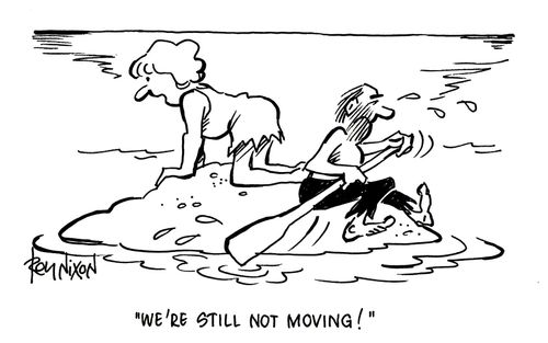 'We're still not moving!'