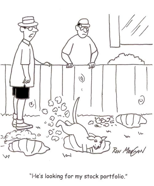 "He's looking for my stock portfolio."