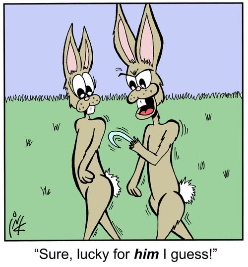 'Sure, lucky for him I guess.'