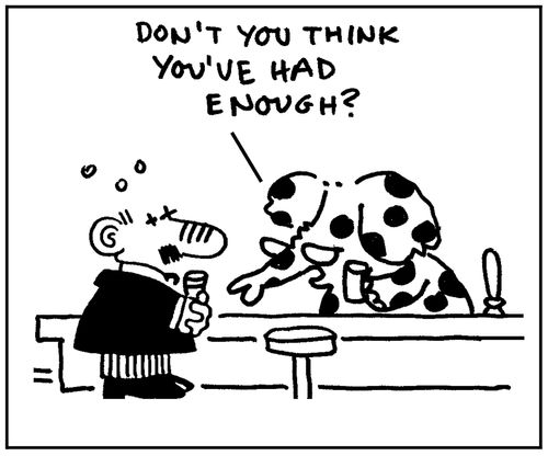 'Don't you think you've had enough?'