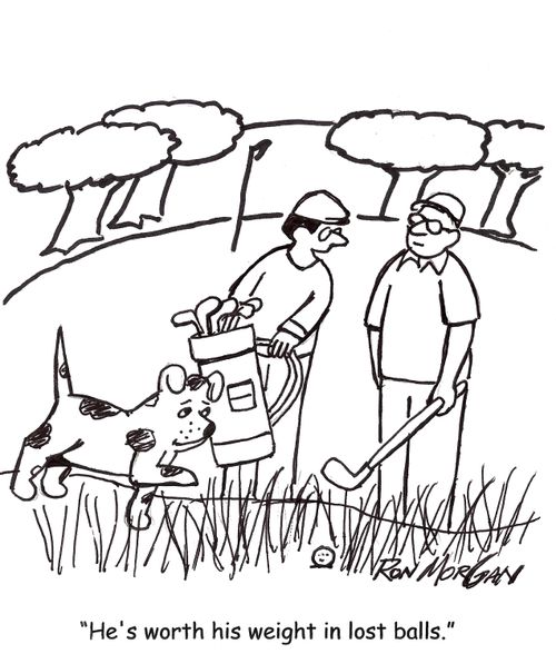 'He's worth his weight in lost balls.'