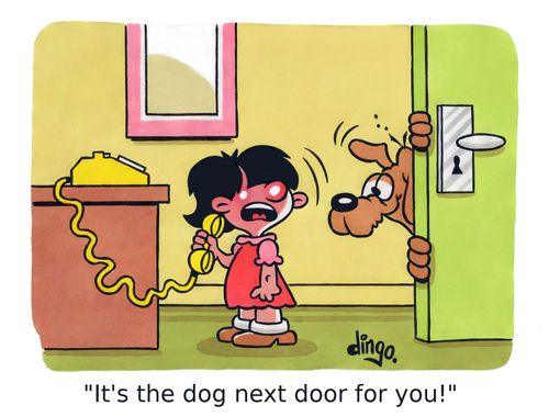 'It's the dog next door for you!'