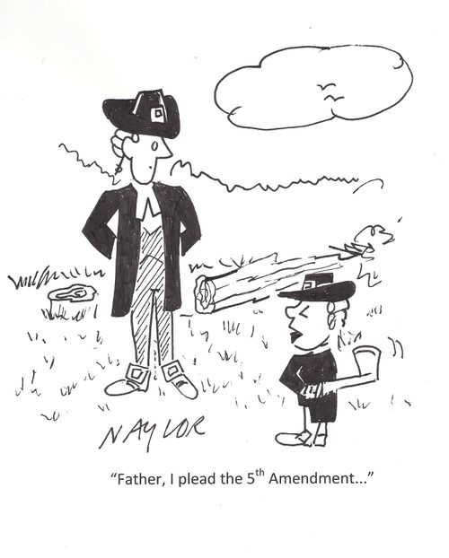 'Father, I plead the 5th Amendment...'