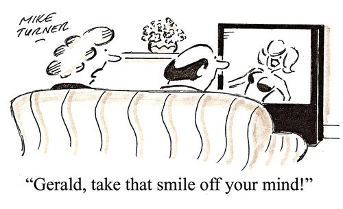 'Gerald, take that smile off your mind!'