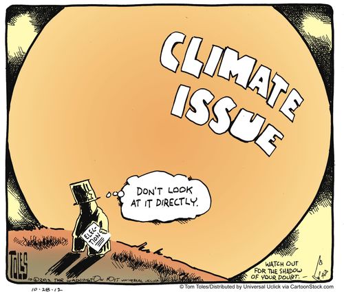 Climate Issue: 'Don't look at it directly.'
