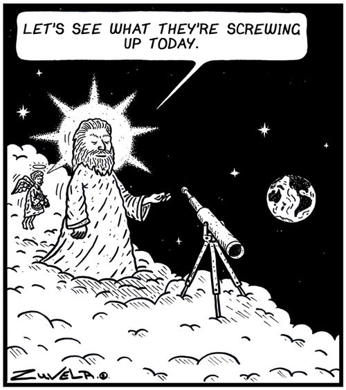 'Let's see what they're screwing up today.'