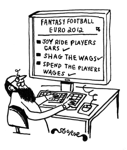 Fantasy Football Euro 2012 - Joy ride players cars, shag the wags, spend the players wages.