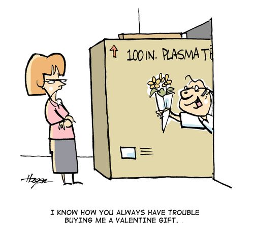 I know how you always have trouble buying me a Valentine gift.