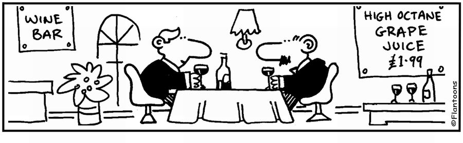 'Wine, high octane grape juice.'