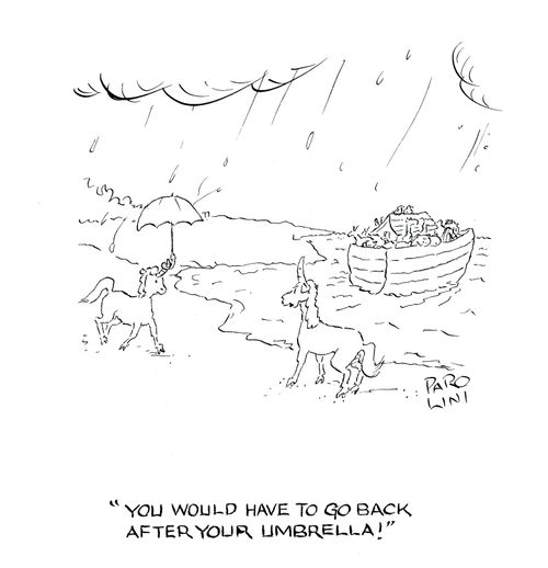 'You would have to go back after your umbrella'