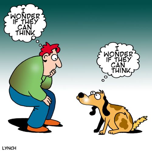 I wonder if they can think...