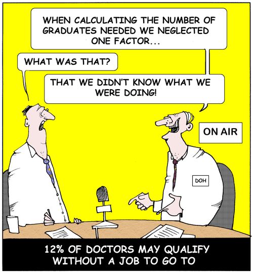 12 of doctors may qualify without a job to go to