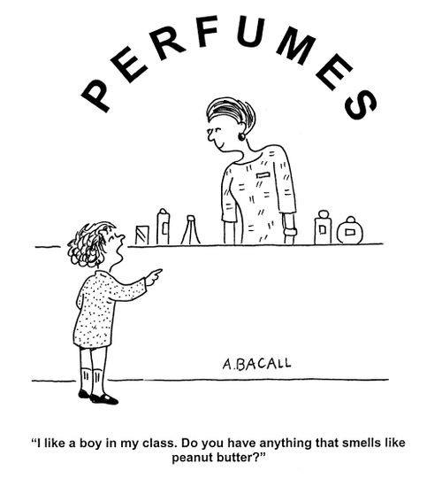 'I like a boy in my class. Do you have anything that smells like peanut butter?'