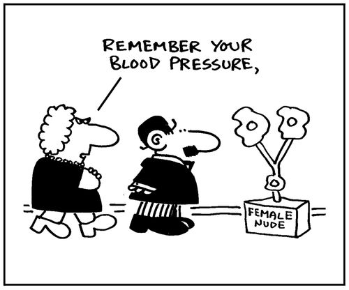'Remember your blood pressure.'