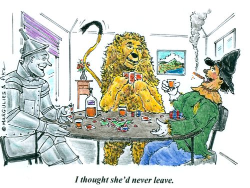 'I thought she'd never leave.'