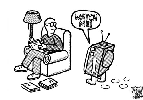 TV says 'Watch me!'