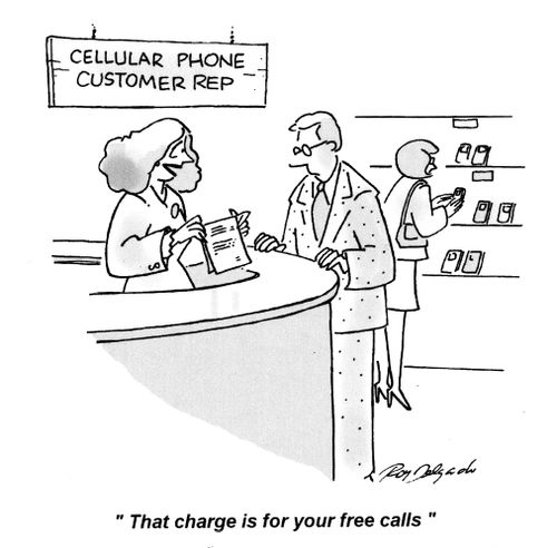 'That charge is for your free calls.'
