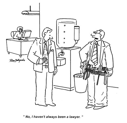'No. I haven't always been a lawyer.'