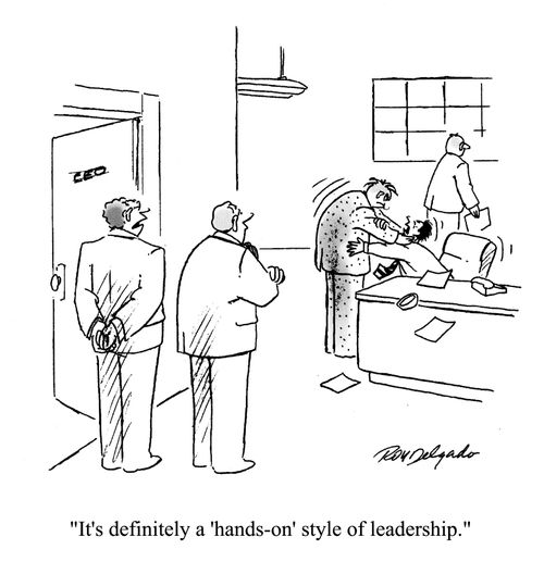 'It's definitely a 'hands-on' style of leadership.'