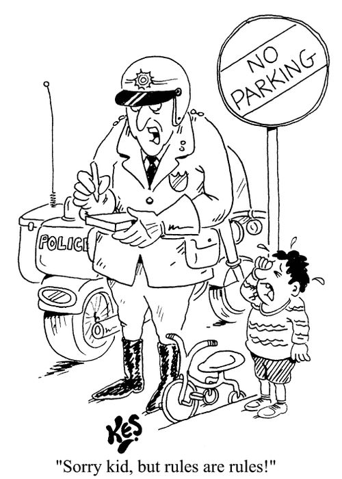'Sorry kid, but rules are rules!'