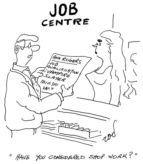 JOB Centre "Have you considered shop work?"
