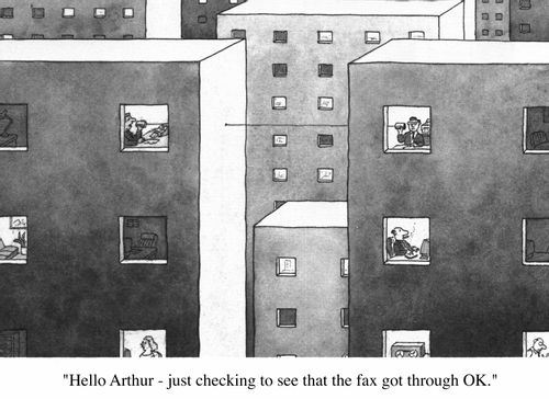 Hello Arthur "Just checking to see that the fax got through O.K."