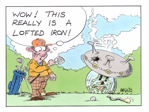 "Wow! This really is a lofted iron!"