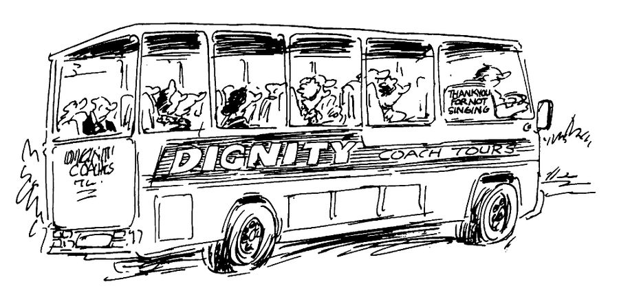 Dignity Coach Tours - "Thank you for not singing"