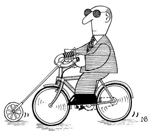 Blind Cyclist