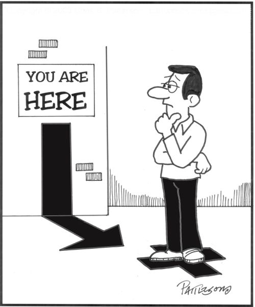 You are here. 