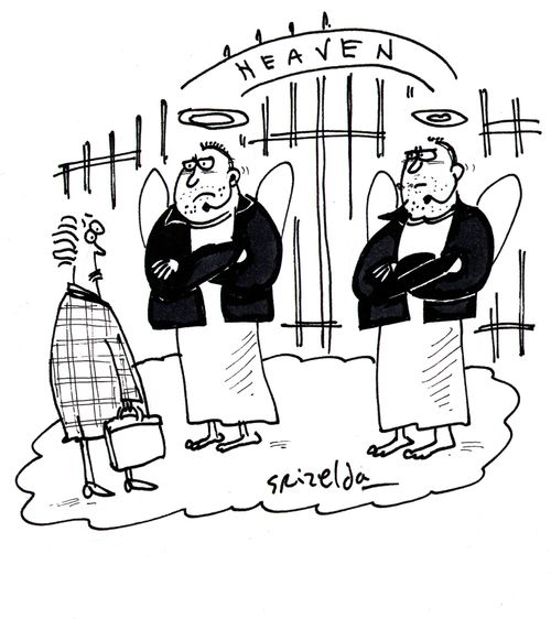 Gates of heaven with bouncers