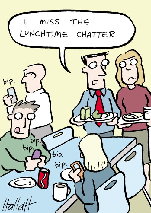 'I miss the lunchtime chatter'