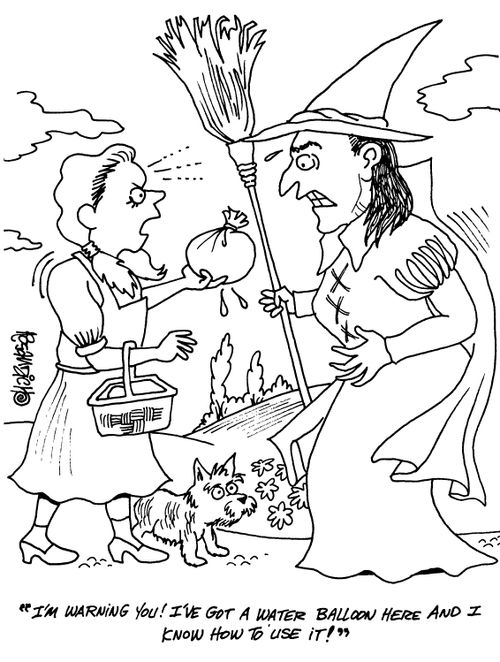 'I'm warning you! I've got a water ballon here and I know how to use it!'