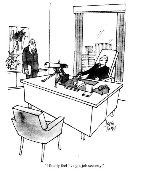 'I finally feel I've got job security.'