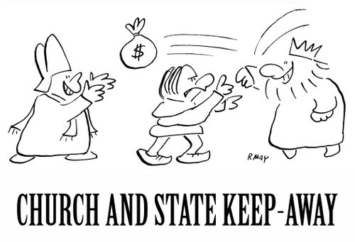 Church and State Keep Away.