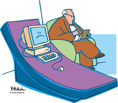 Man Gives Computer Therapy/