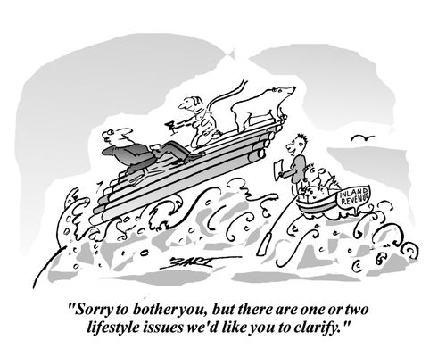"Sorry to bother you, but there are one or two lifestyle issues we'd like you to clarify."