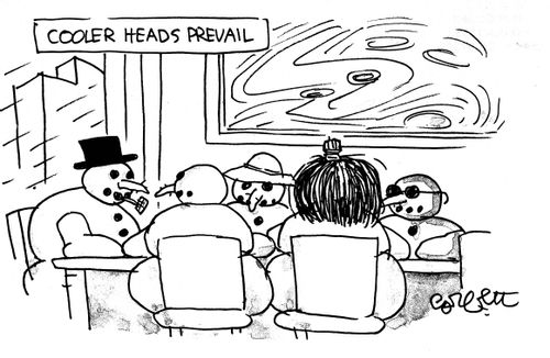 Snowman Meeting.