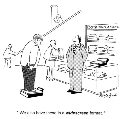 'We also have these in a widescreen format.'
