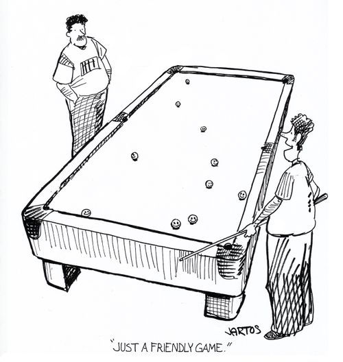 'Just a friendly game.'